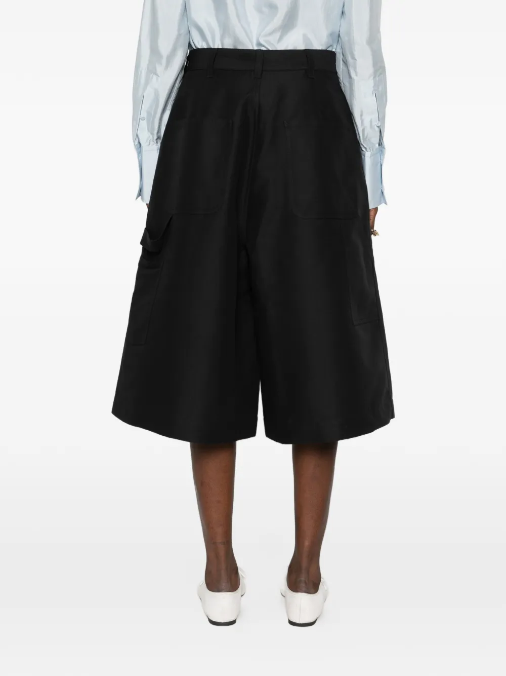 Sofie D'hoore Shiloh pleated wide-leg culottes Zwart