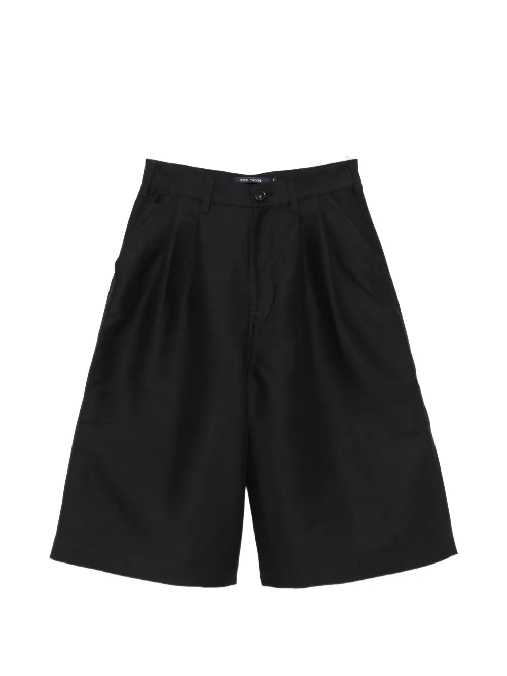 Sofie D'hoore Shiloh pleated wide-leg culottes Zwart