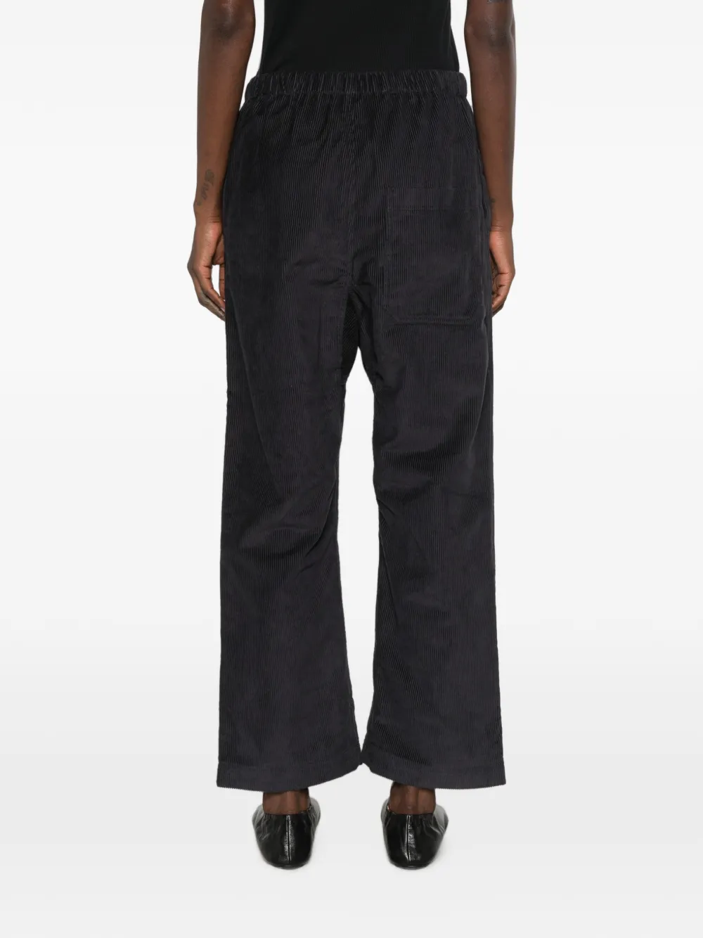 Sofie D'hoore Pinot corduroy elasticated-waist trousers Zwart