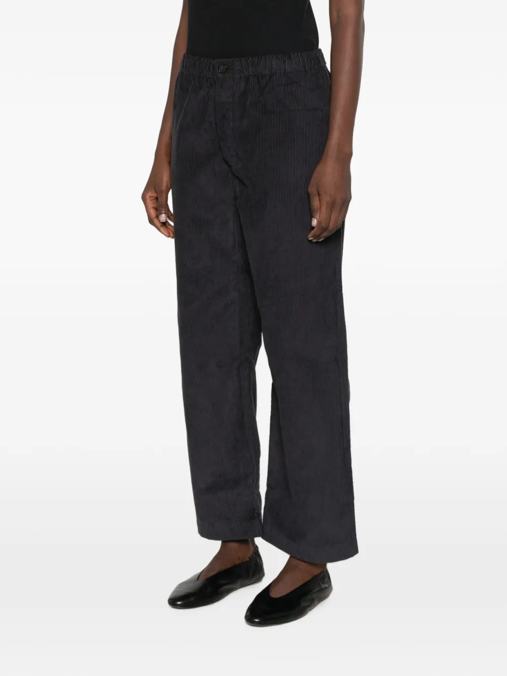 Sofie D'hoore Pinot corduroy elasticated-waist trousers Zwart