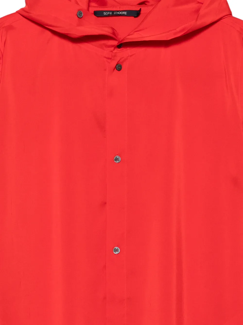 Sofie D'hoore Blouse met capuchon Rood