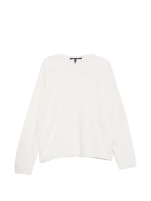 Noir Kei Ninomiya チュールレイヤーラッフル Tシャツ | ホワイト