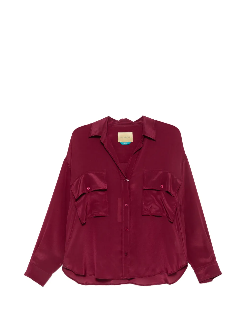 MOMONÌ chest-pocket button-down shirt - Violett