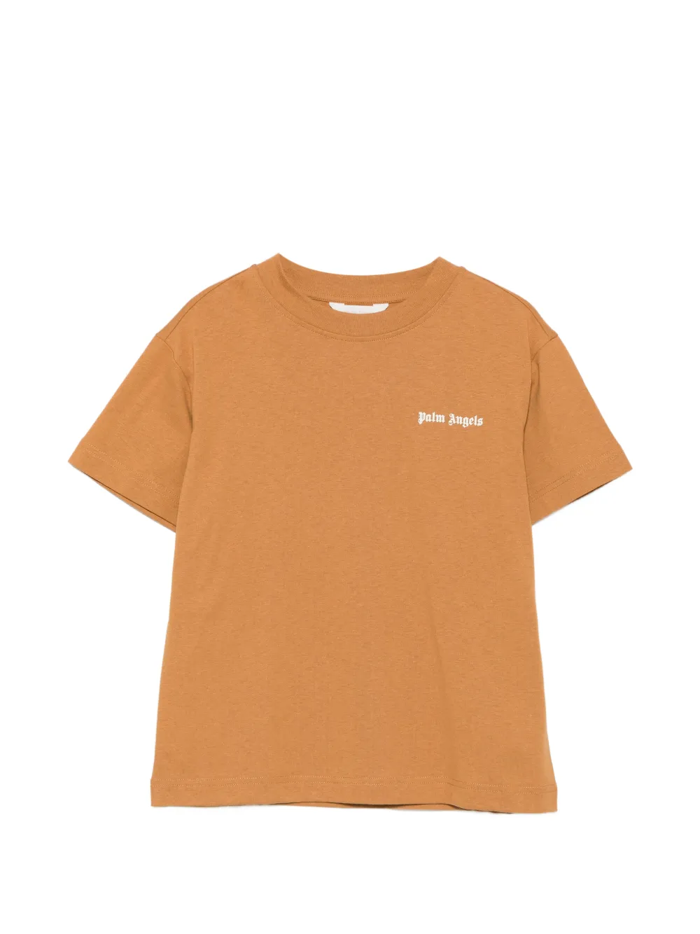 Palm Angels Kids logo-print T-shirt Beige