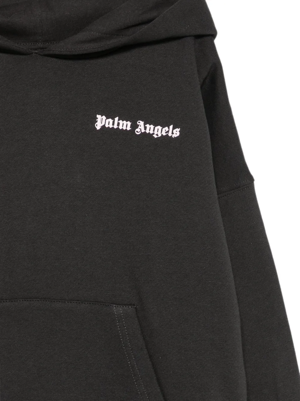 Palm Angels Kids Hoodie met logoprint Zwart