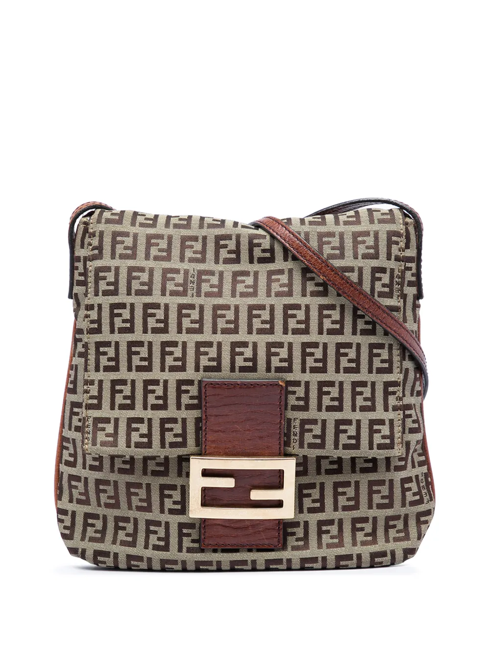 Fendi Pre-Owned 2010-2026 Zucchino Canvas crossbody bag - Brown