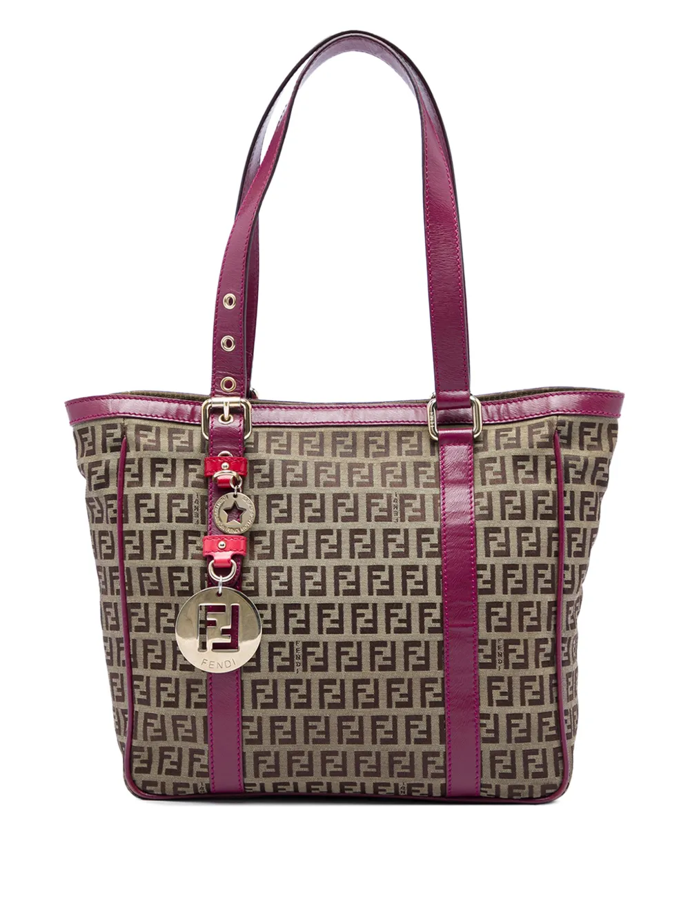 Fendi Pre-Owned 2000-2010 Zucchino Canvas Superstar Shopping tote bag - Neutrals