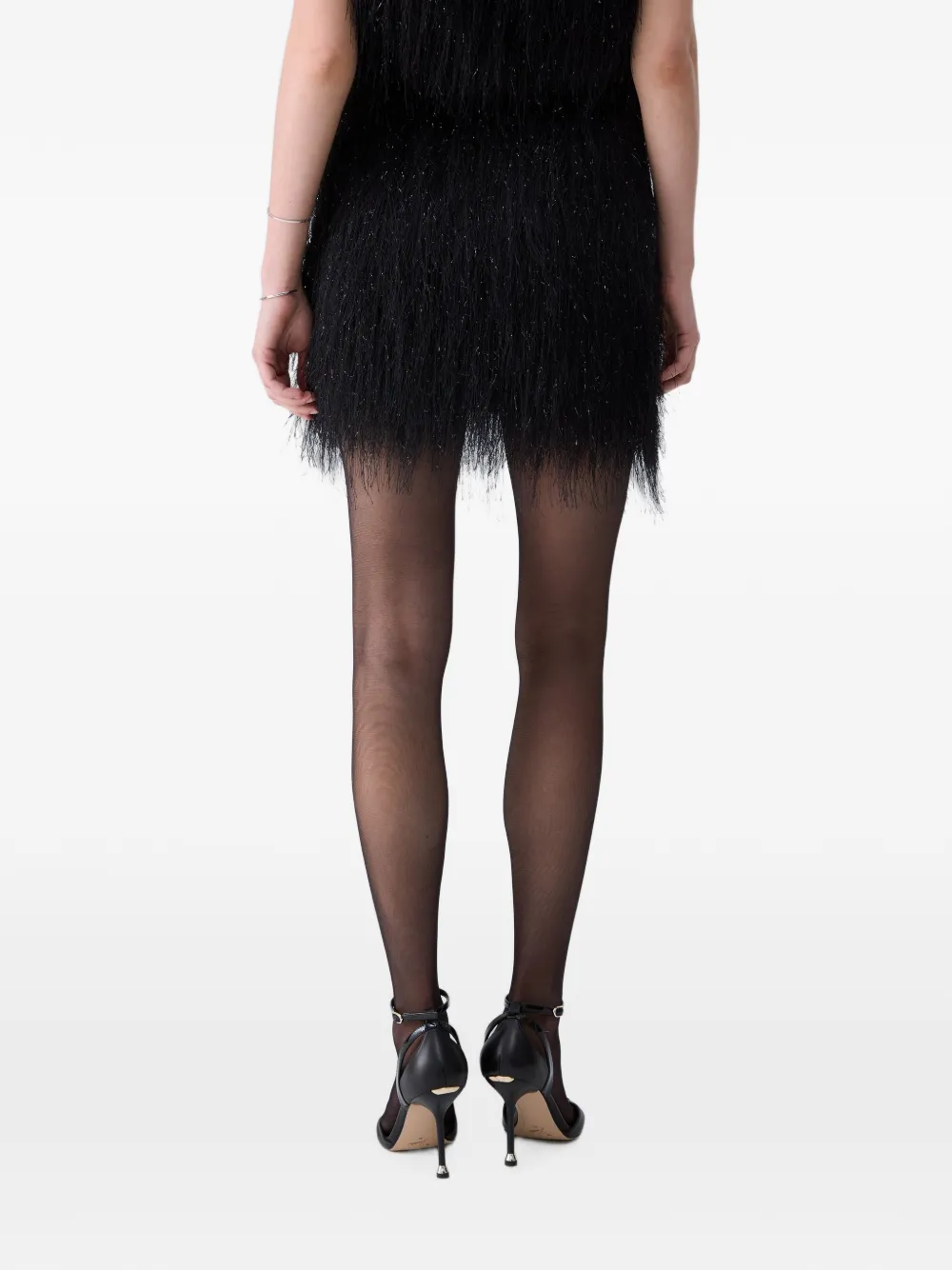 LIU JO Mini-rok met franje Zwart