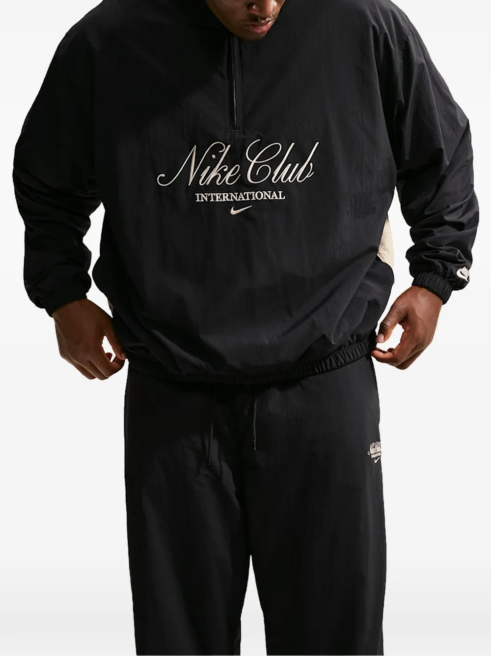 Nike Club 1/2 zip jacket - Schwarz
