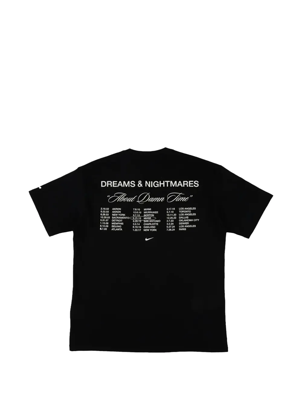 Nike LeBron "Dreams and Nightmares" graphic-print T-shirt Zwart