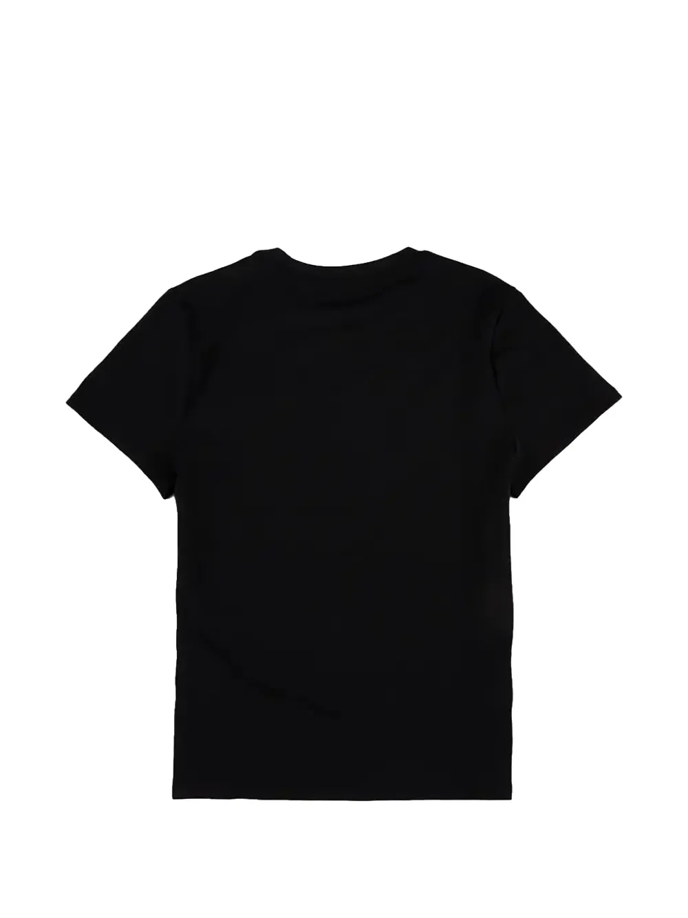 Nike logo-print fitted T-shirt Zwart