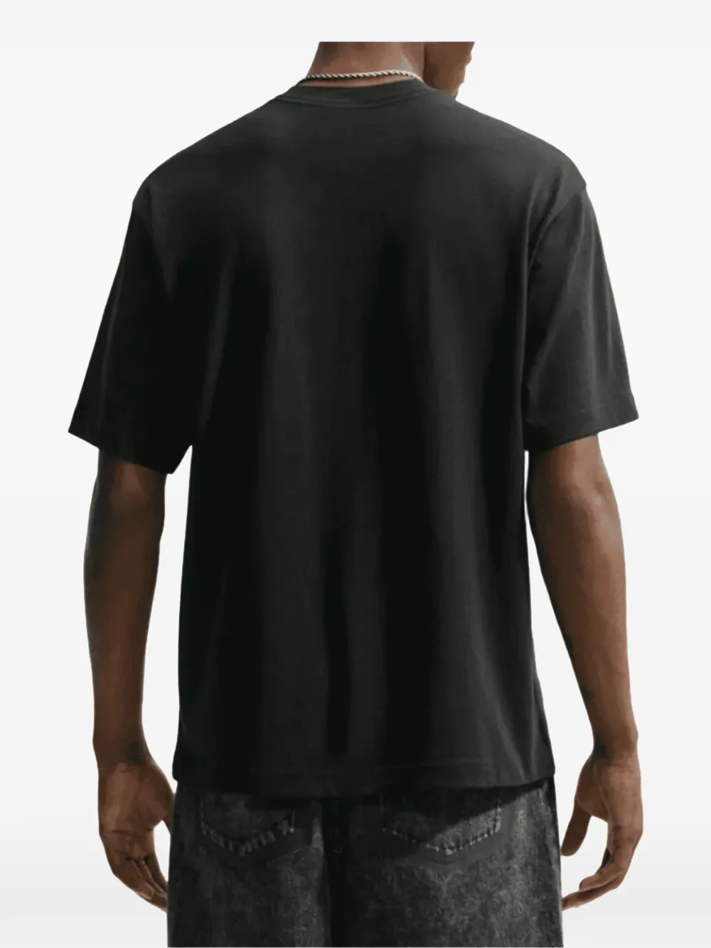 Nike graphic-print T-shirt Zwart