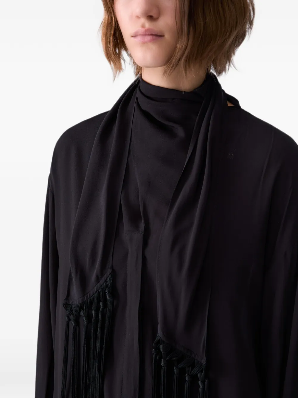 LIU JO Blouse met sjaal Zwart