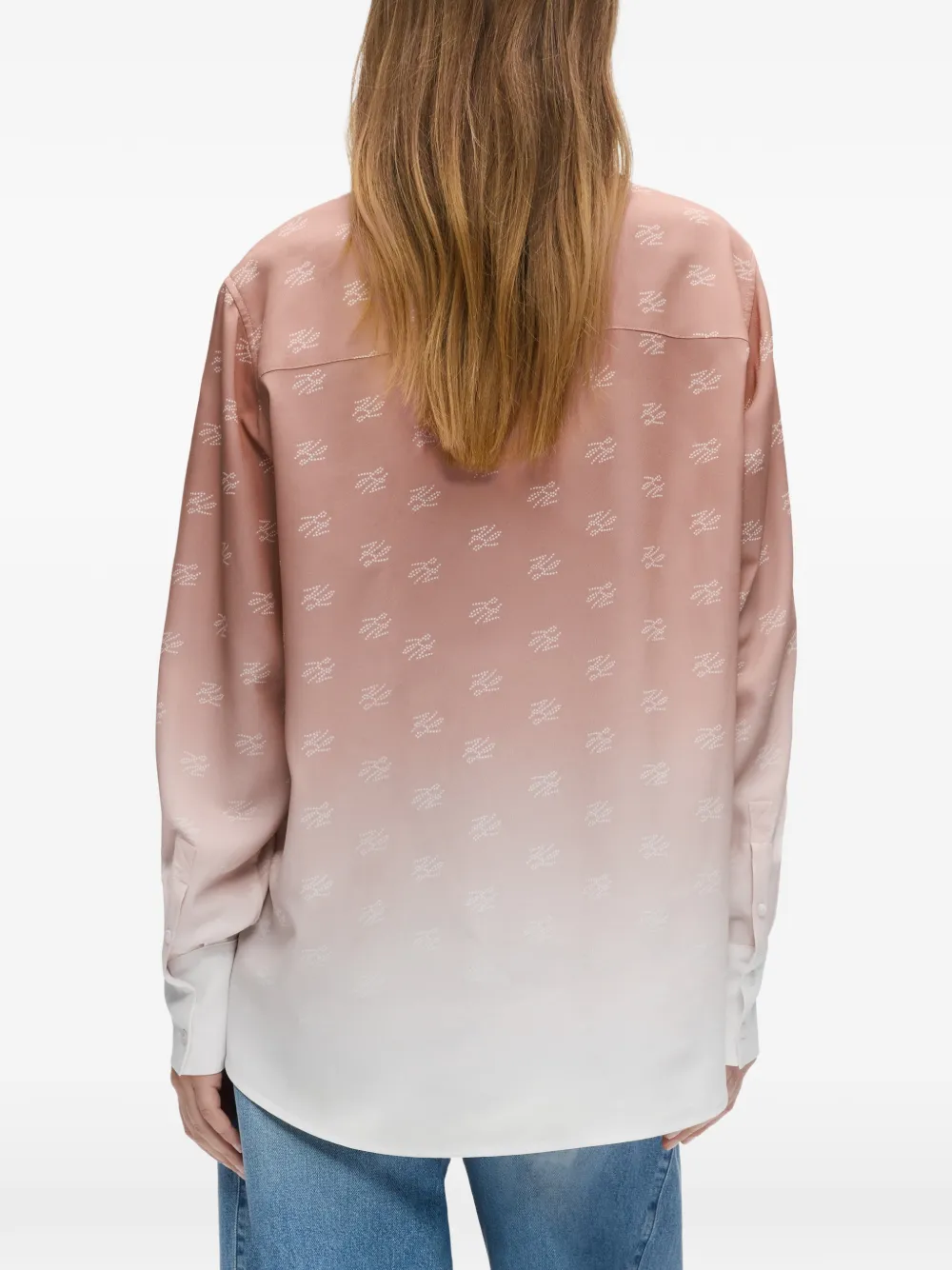 Karl Lagerfeld Blouse met print Roze