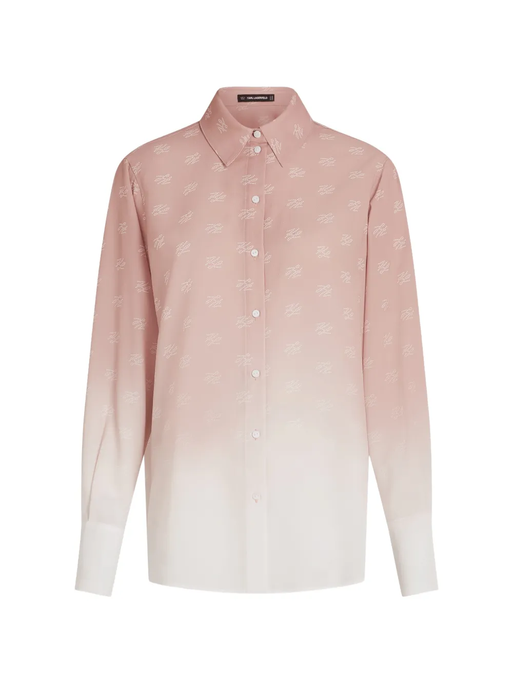 Karl Lagerfeld printed fluid blouse - Rosa