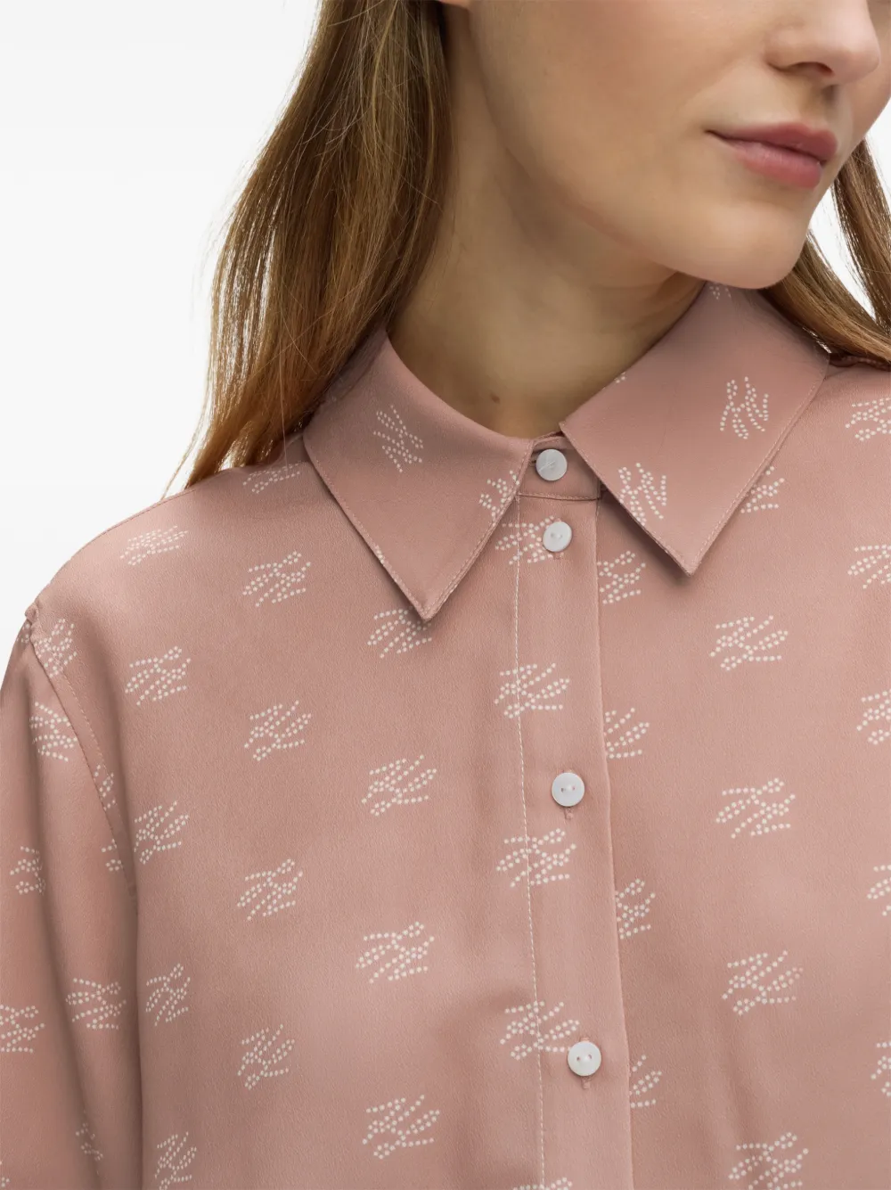 Karl Lagerfeld Blouse met print Roze