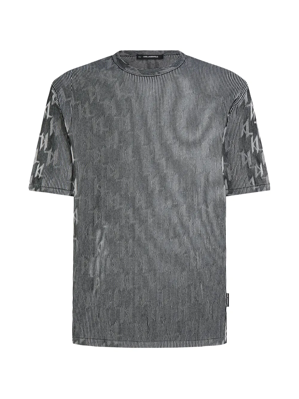 Karl Lagerfeld knitted T-shirt - Grigio