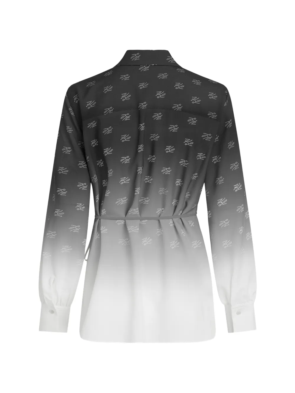 Karl Lagerfeld fluid wrap blouse Grijs
