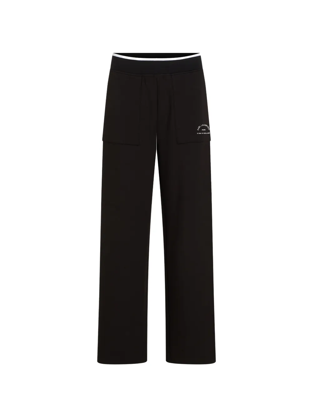Karl Lagerfeld Rue St-Guillaume patch pocket sweatpants - Nero
