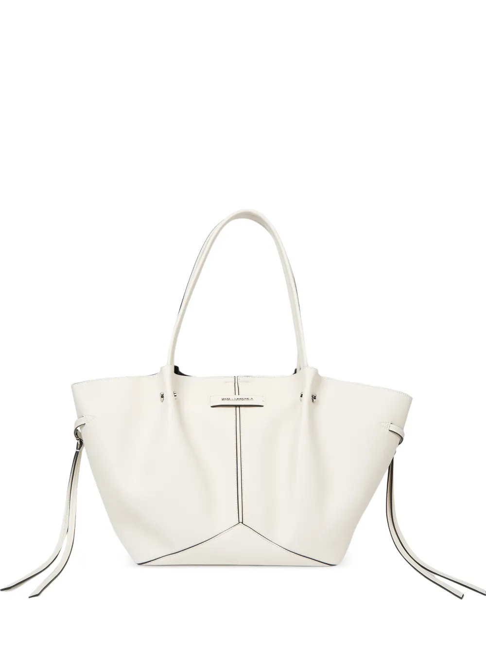 Karl Lagerfeld Borsa tote K/Pierced media - Bianco