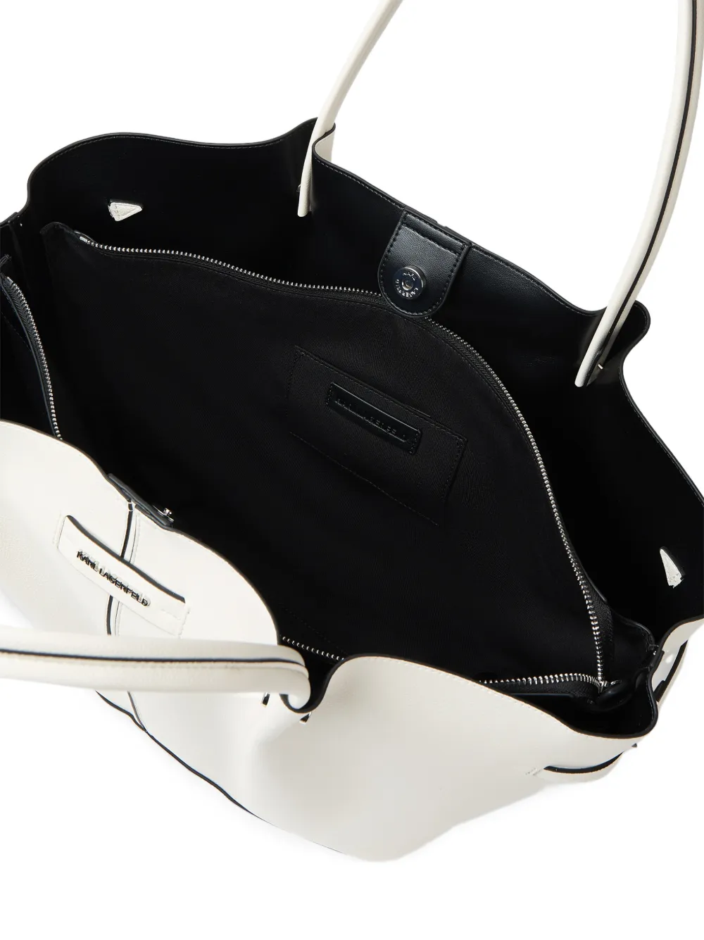 Karl Lagerfeld Medium K Pierced shopper Wit