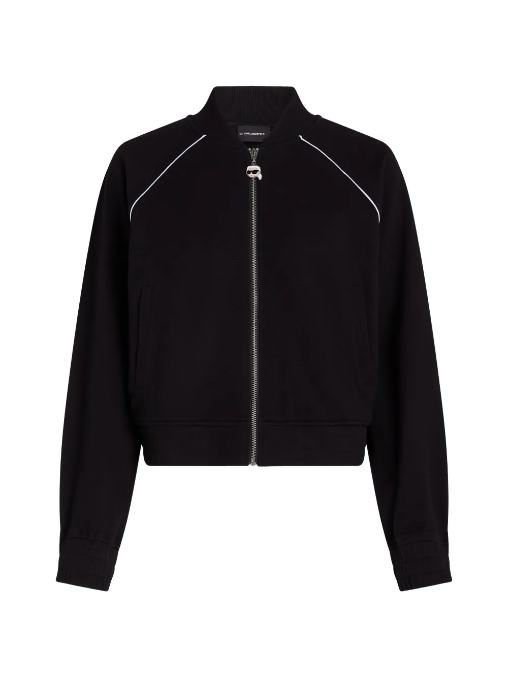 Karl Lagerfeld Ikon zip-up jacket - Schwarz
