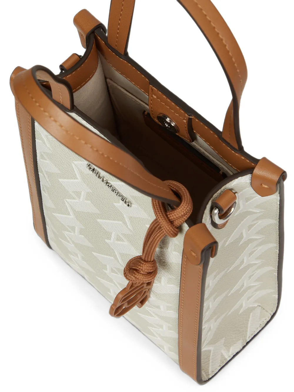 Karl Lagerfeld Ikon Monogram NS SM shopper Beige