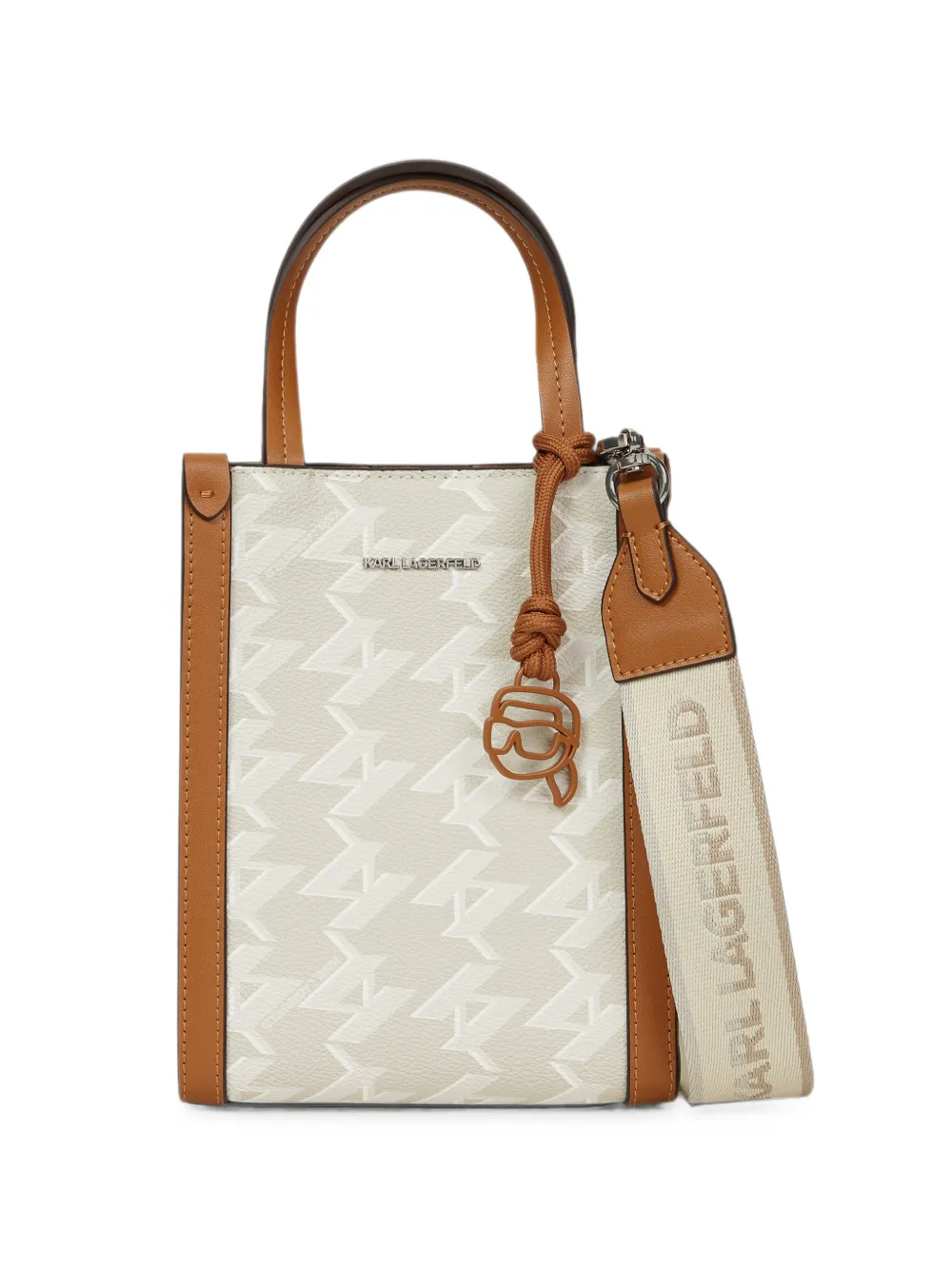 Karl Lagerfeld Ikon Monogram ns sm tote - Toni neutri