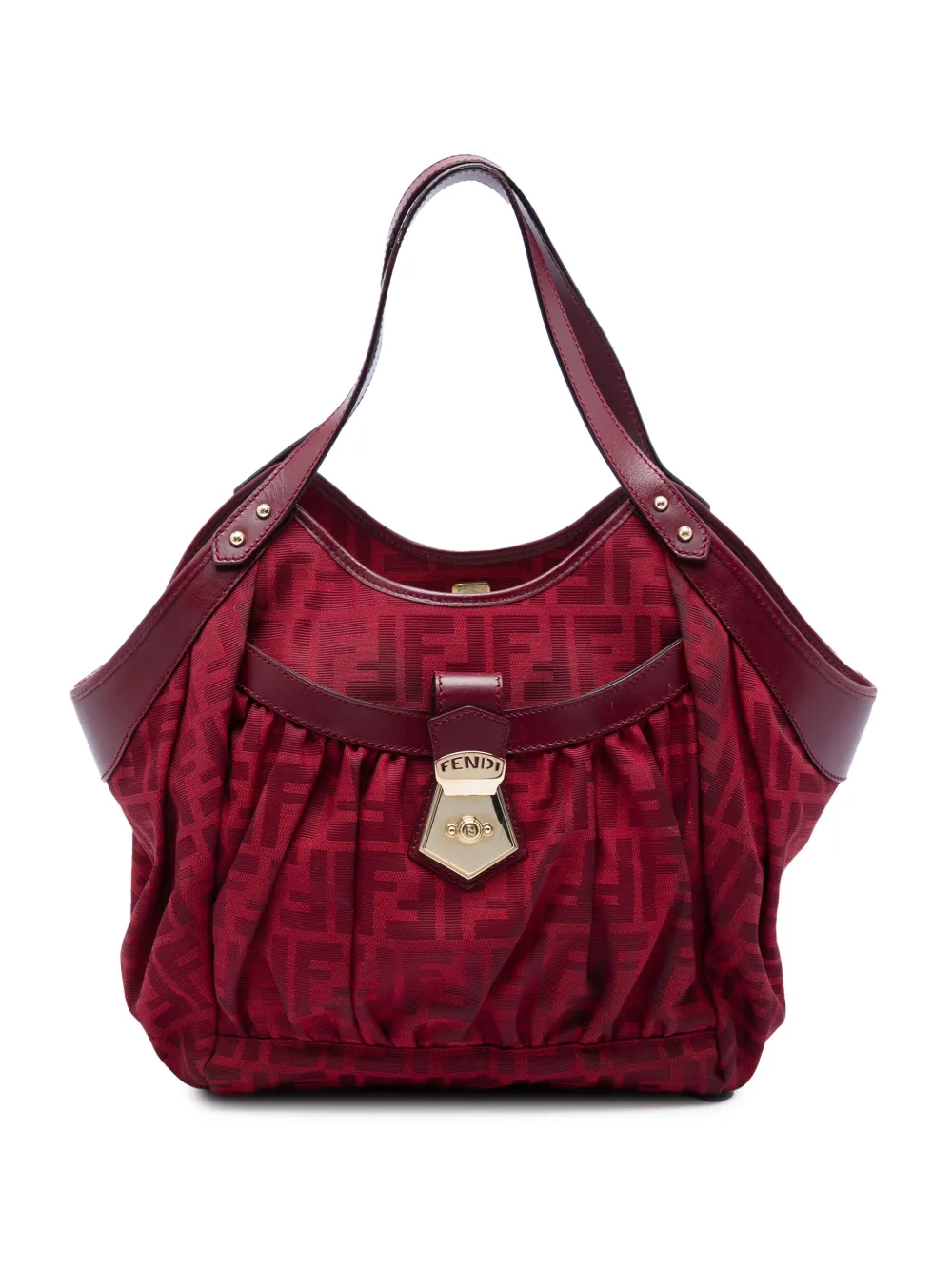 Fendi Pre-Owned 2000-2010 Zucca Canvas Chef tote bag - Red