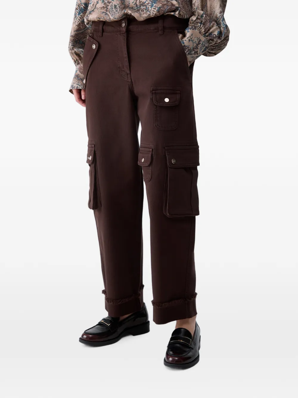 LIU JO worker pants with pockets - Marrone