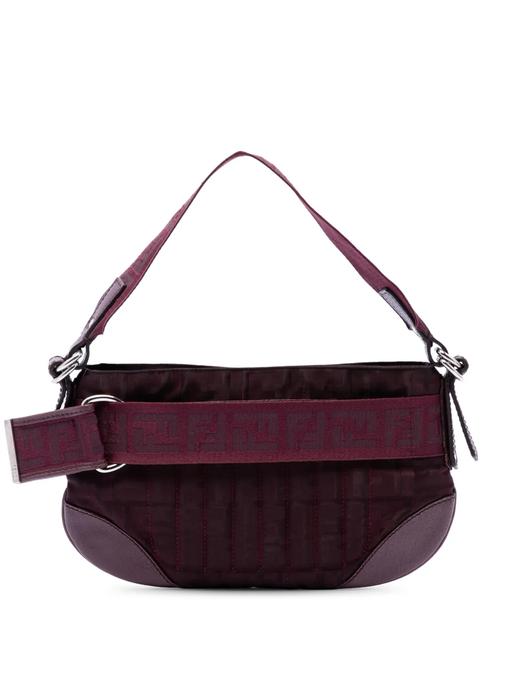Fendi Pre-Owned 2000-2010 Zucca Nylon Pochette shoulder bag - Red