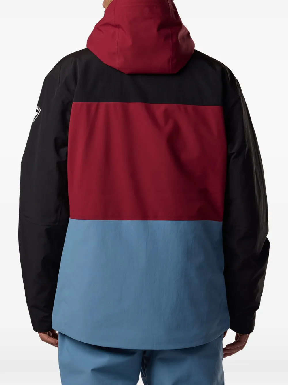 Rossignol Ski-jack met capuchon en colourblocking Rood