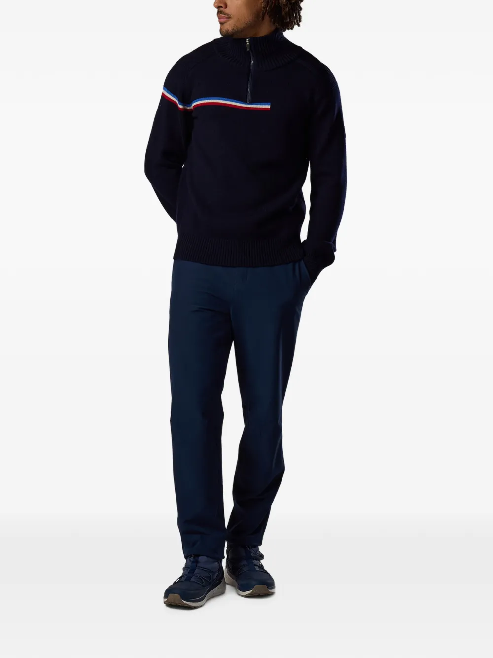 Rossignol Odysseus trui met halve rits van merinowol Blauw