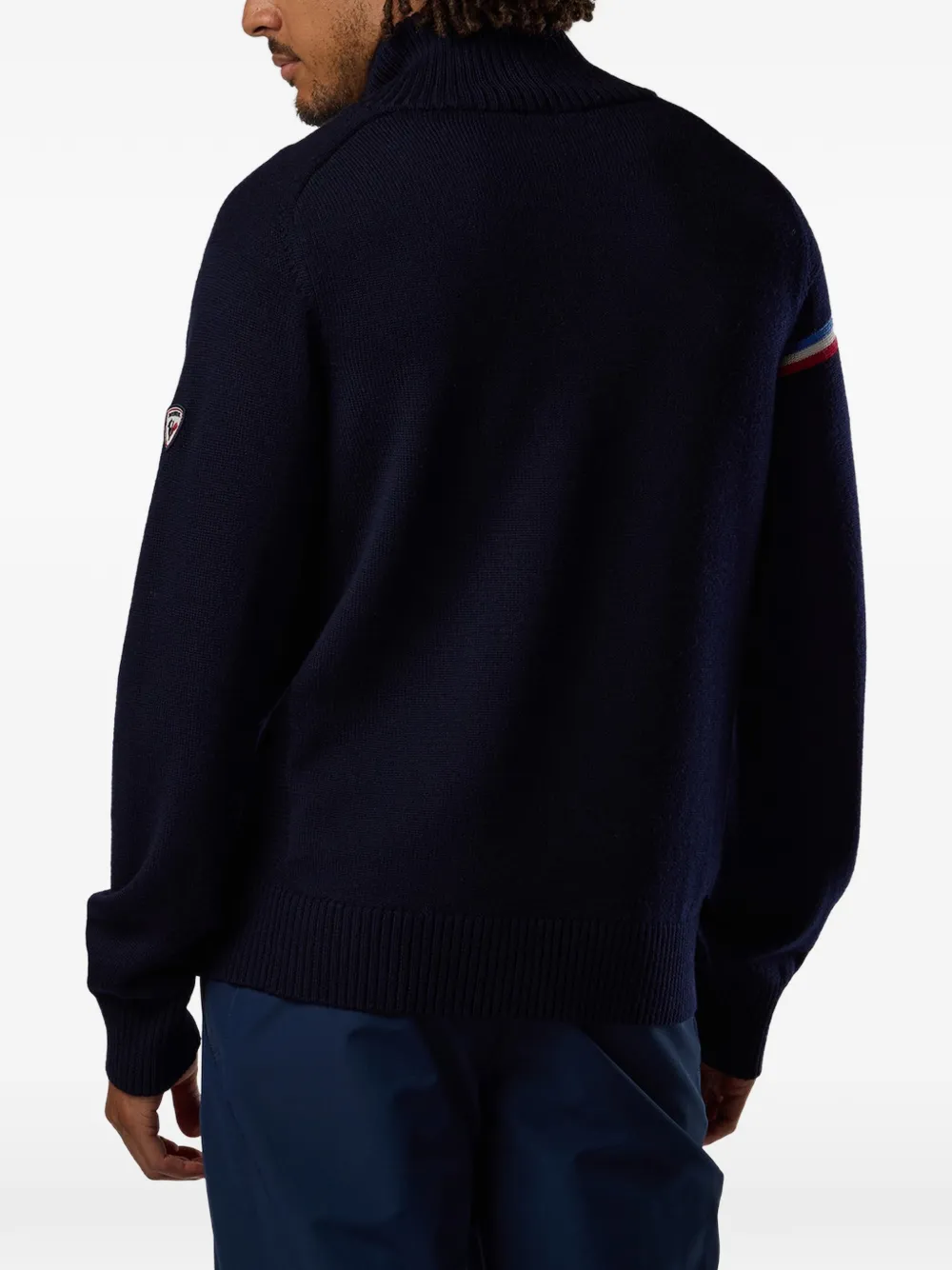 Rossignol Odysseus trui met halve rits van merinowol Blauw