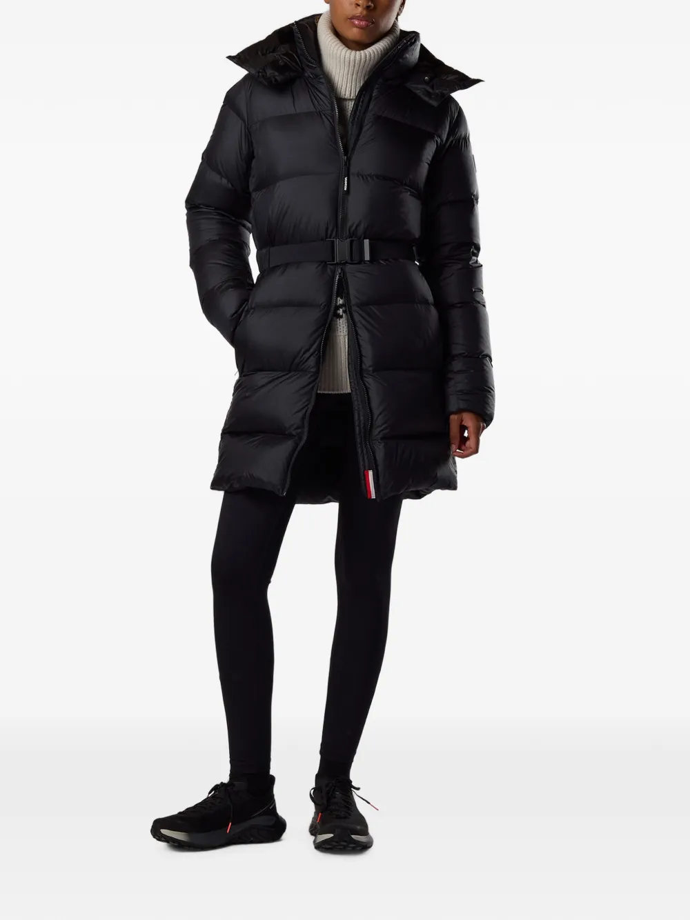 Rossignol Abel parka met ceintuur Zwart