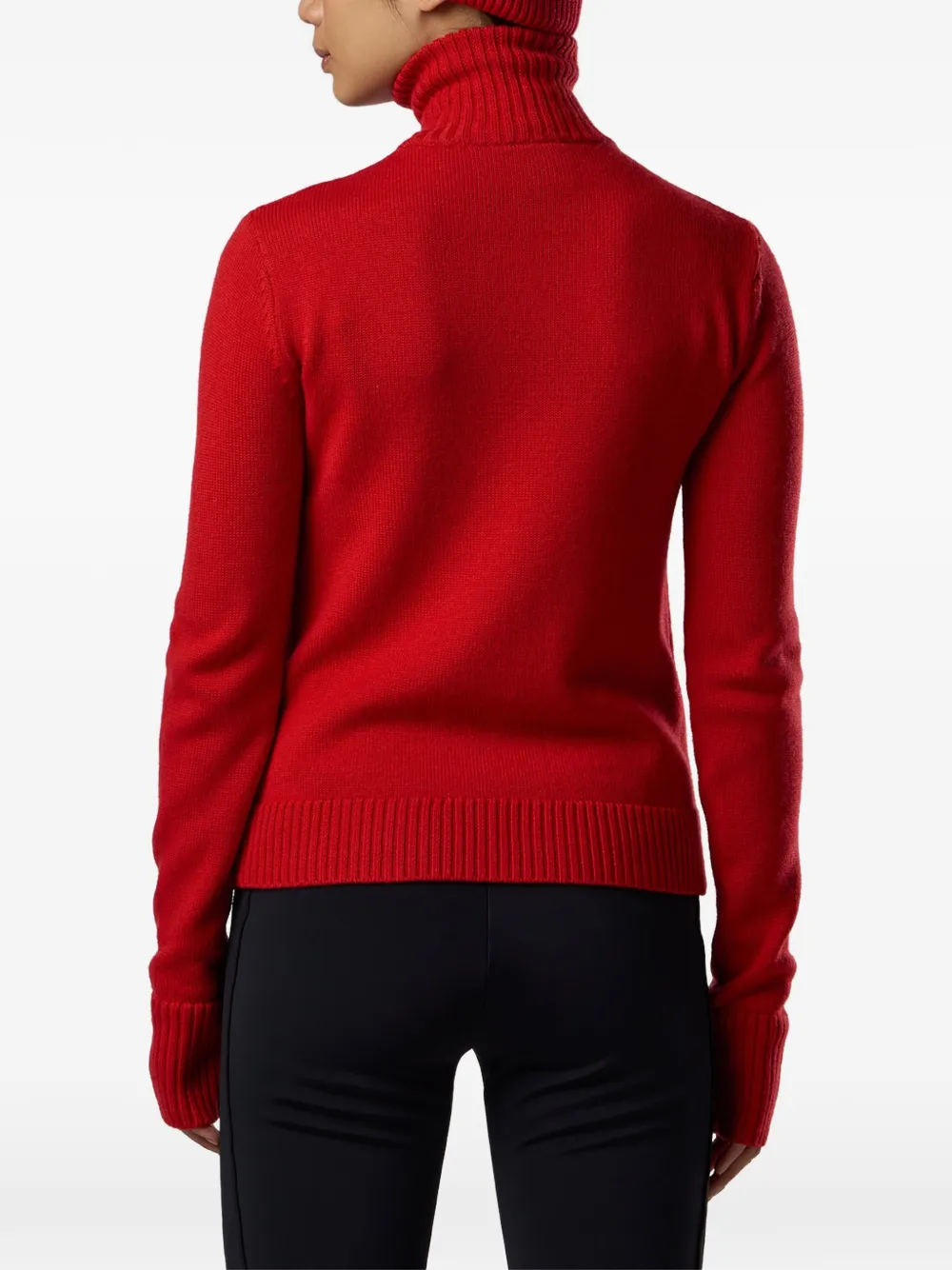 Rossignol JCC trui met halve rits en teddy-patch Rood
