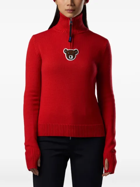 Rossignol JCC teddy-patch half-zip sweater