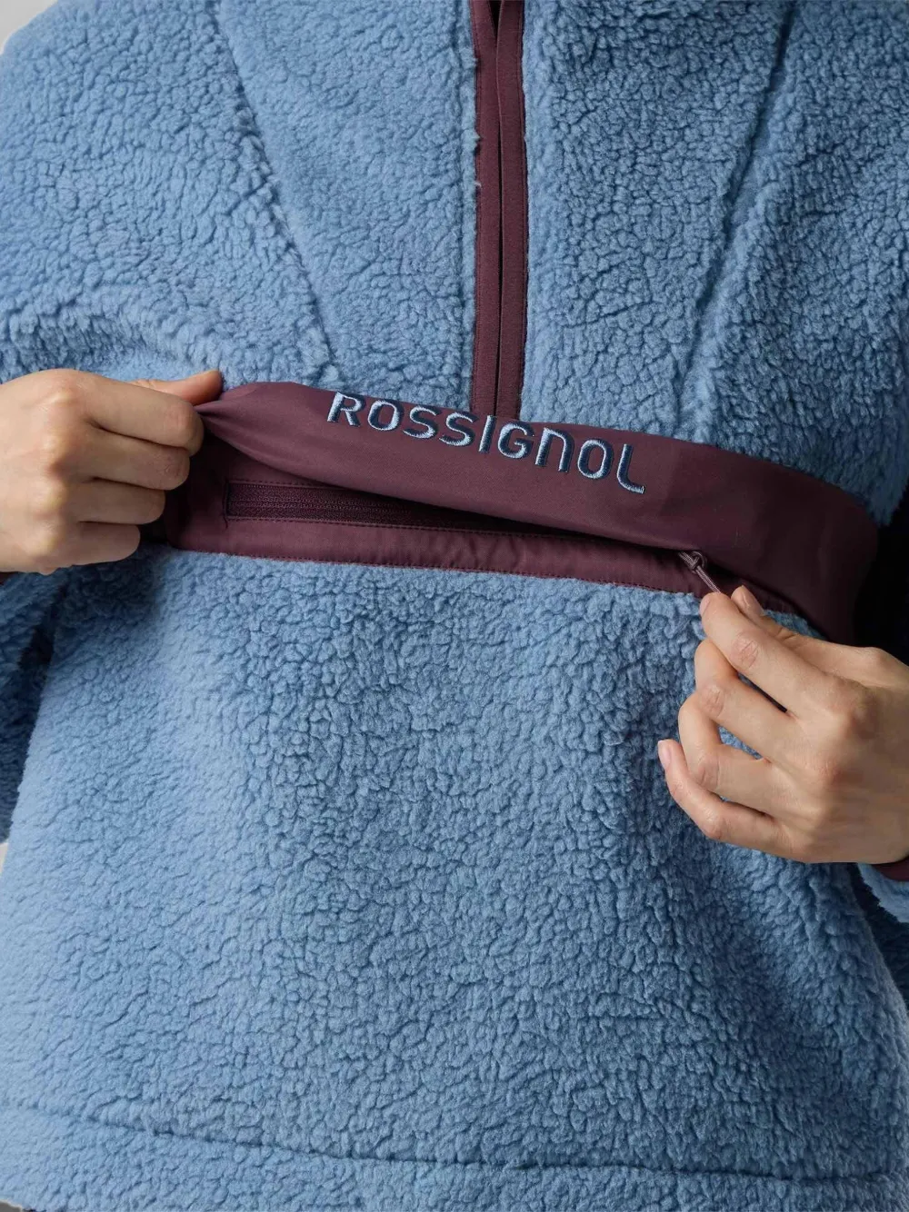 Rossignol Alltrack fleece jack met halve rits Blauw