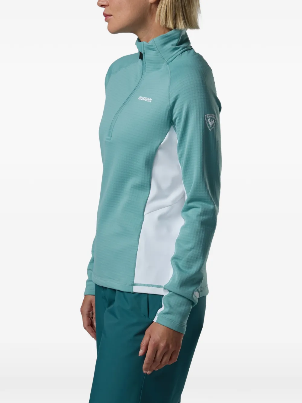 Rossignol Blackside Mix fleece sweater met halve rits Blauw