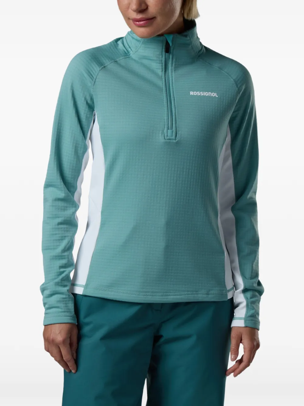 Rossignol Blackside Mix fleece sweater met halve rits Blauw