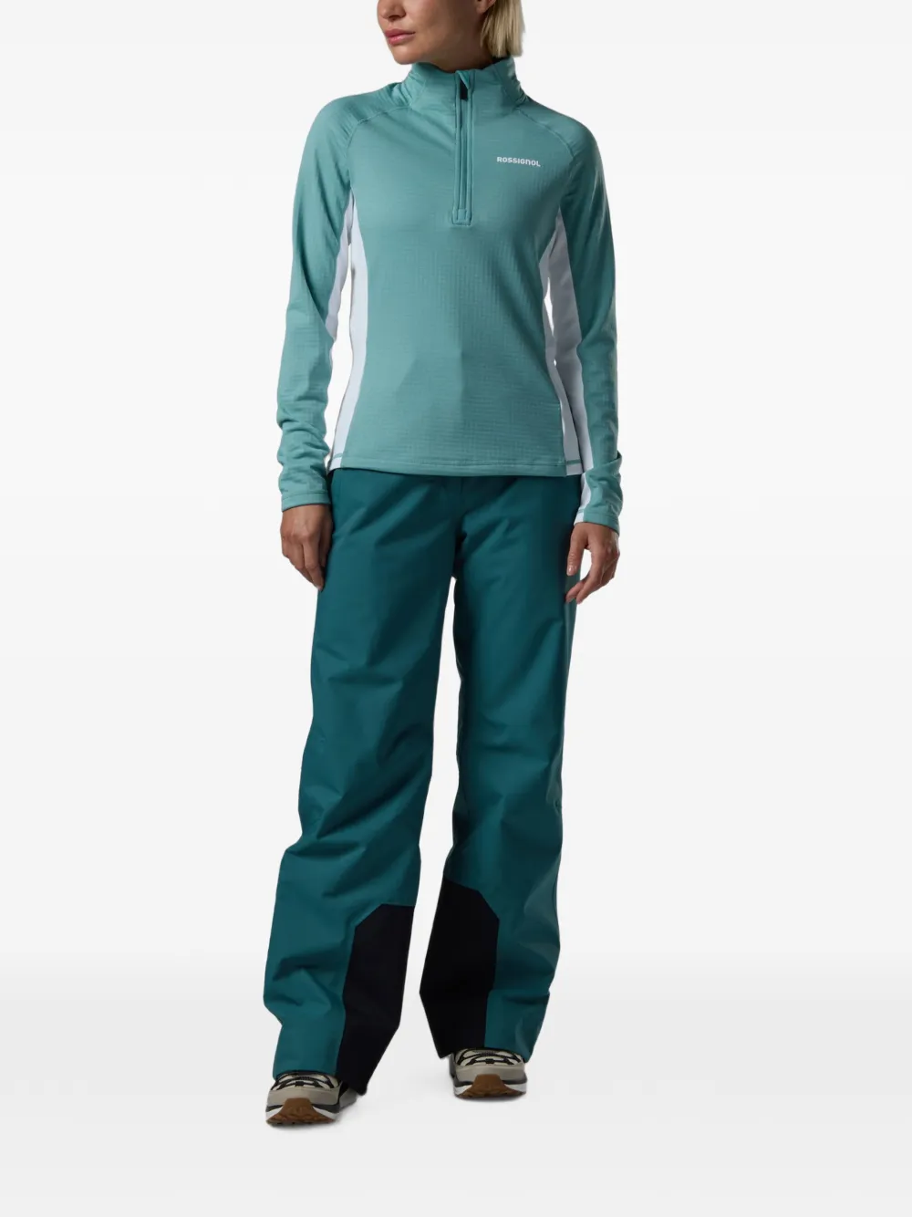 Rossignol Blackside Mix fleece sweater met halve rits Blauw