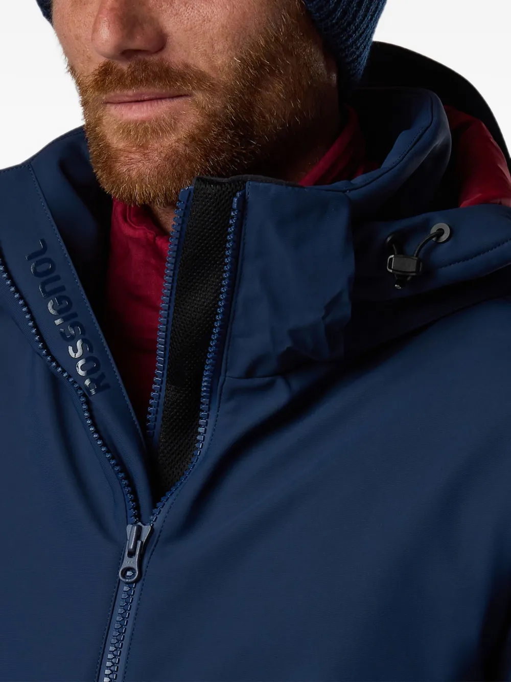Rossignol Resort softshell jack met capuchon en rits Blauw