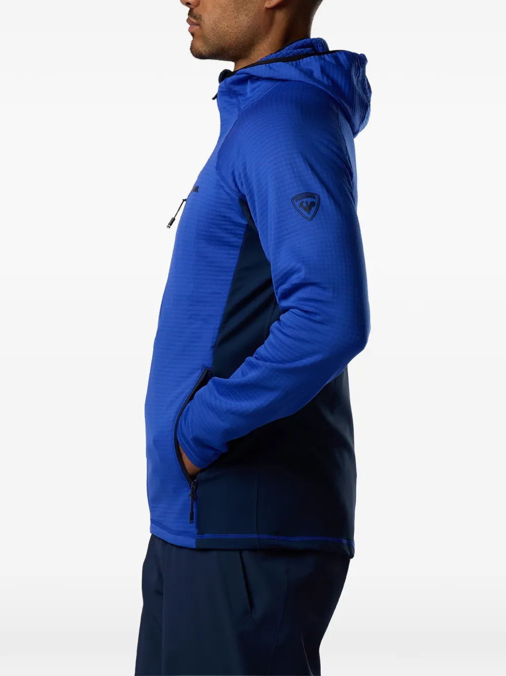 Rossignol Blackside fleece tas met capuchon en rits Blauw