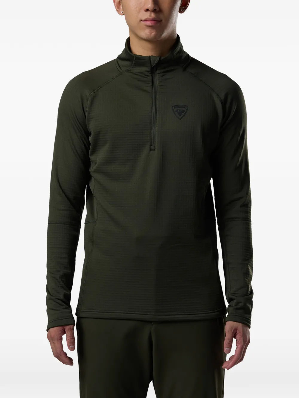 Rossignol Blackside fleece top met halve rits Groen