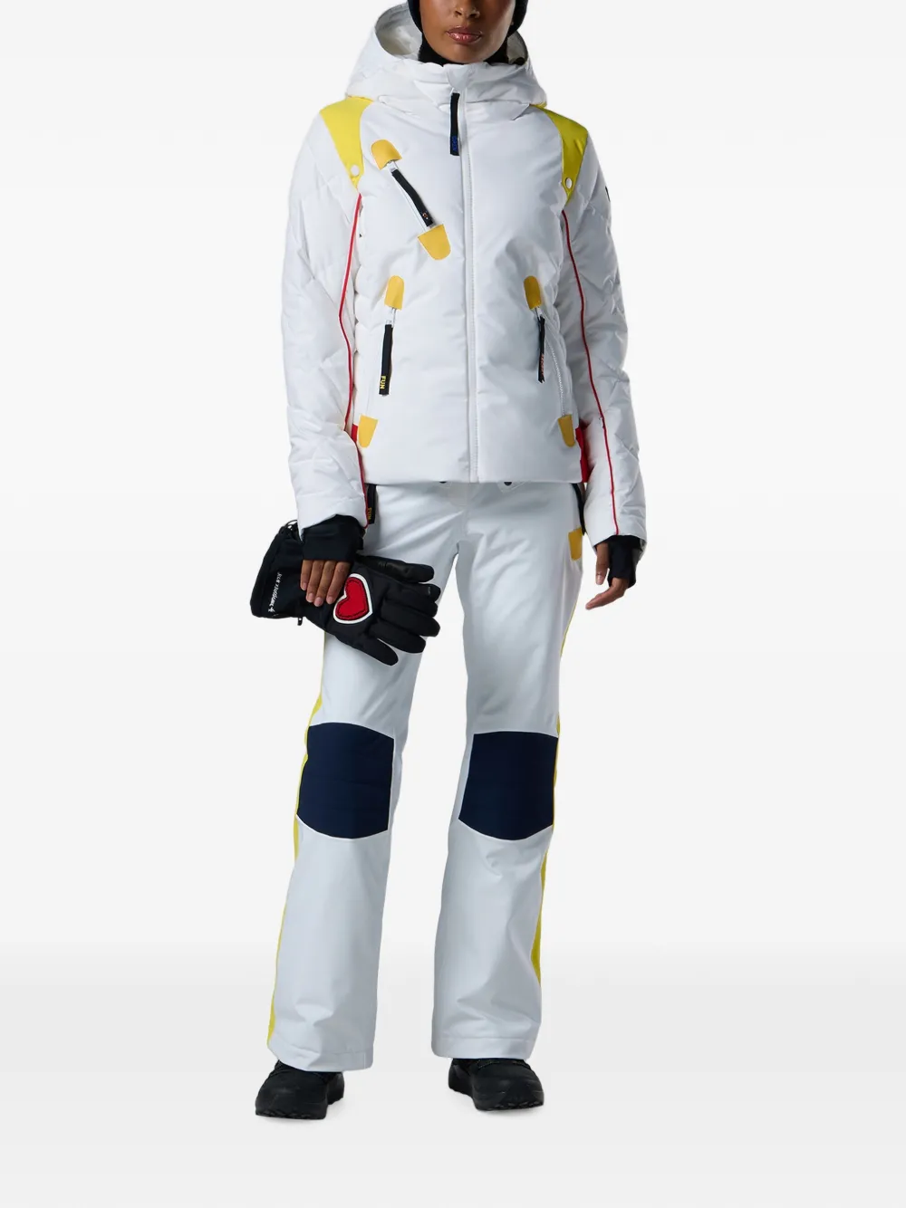 Rossignol JCC Valdiz gewatteerd ski-jack Wit