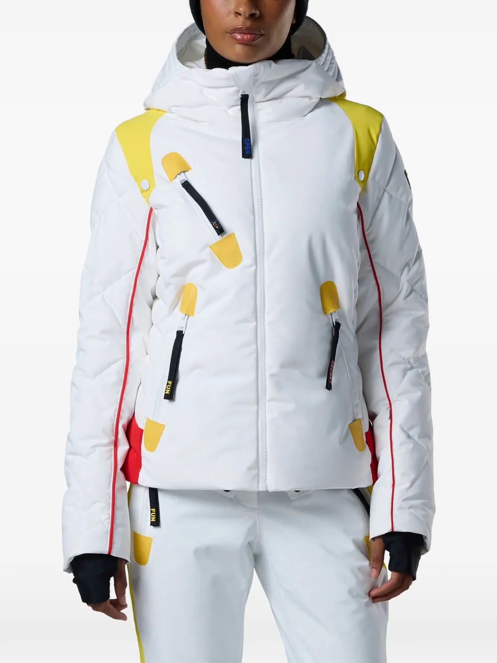 Rossignol JCC Valdiz gewatteerd ski-jack Wit