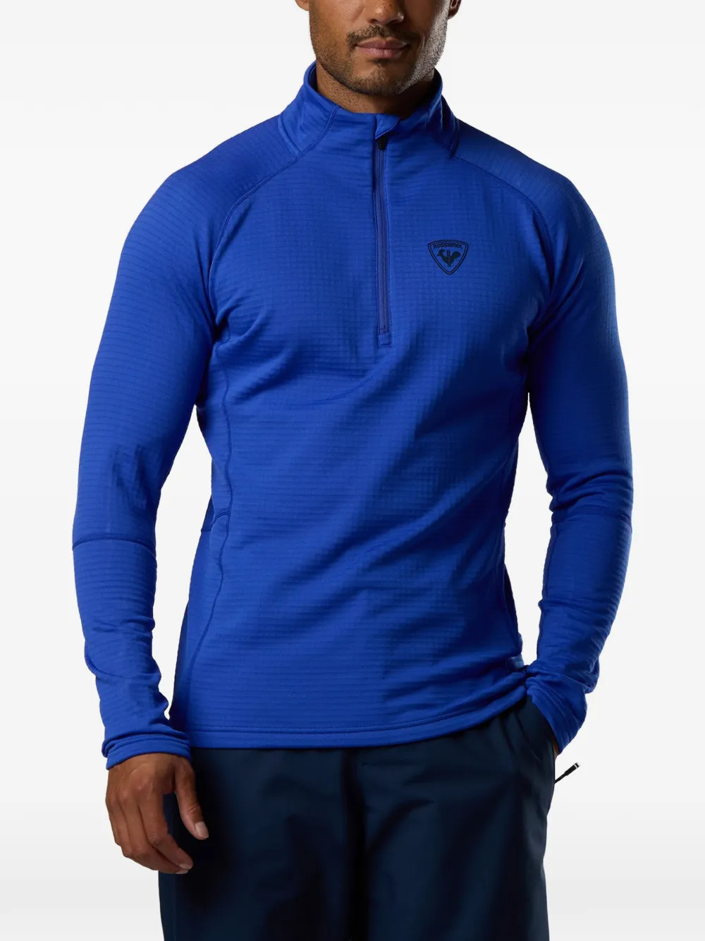 Rossignol Blackside fleece top met halve rits Blauw