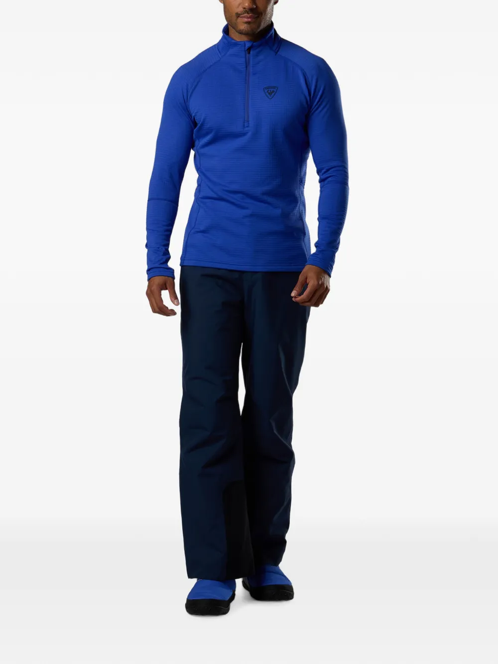 Rossignol Blackside fleece top met halve rits Blauw