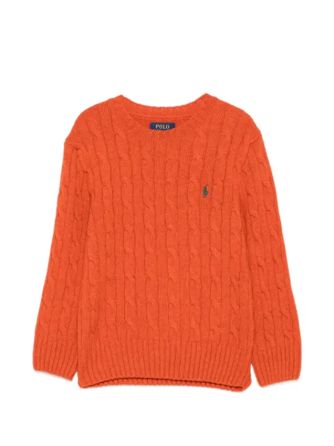 POLO RALPH LAUREN KIDS logo-embroidered sweater