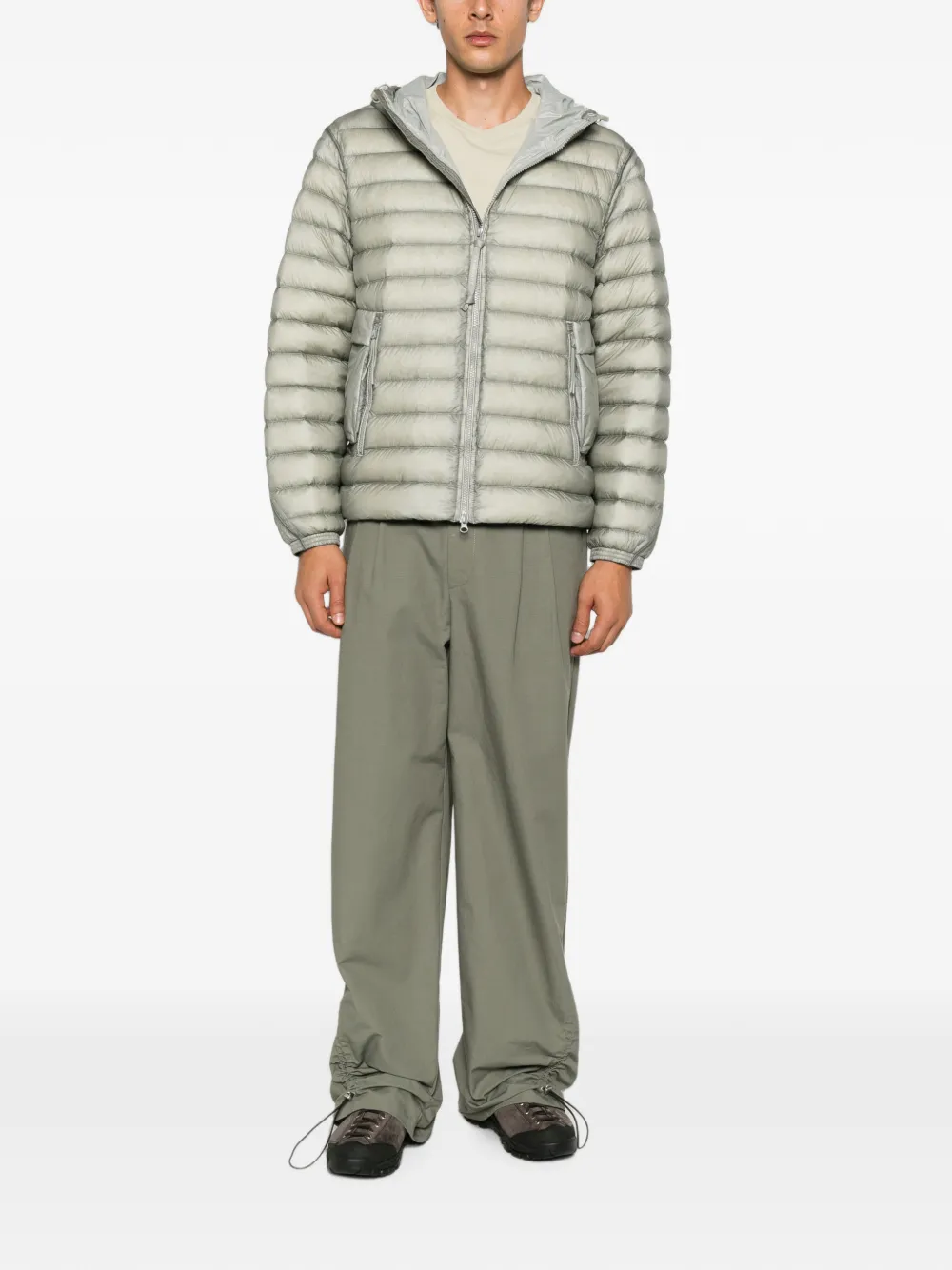 C.P. Company Gewatteerd jack met Goggle-detail Groen